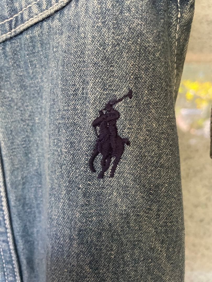 新品未使用✳︎ラルフローレンホーム✳︎ビッグポニー✳︎ウォッシュドデニムエプロン