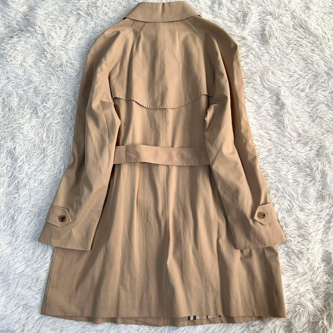 【希少46サイズ】バーバリーロンドン　ベルト付き　ステンカラーコート　ベージュ