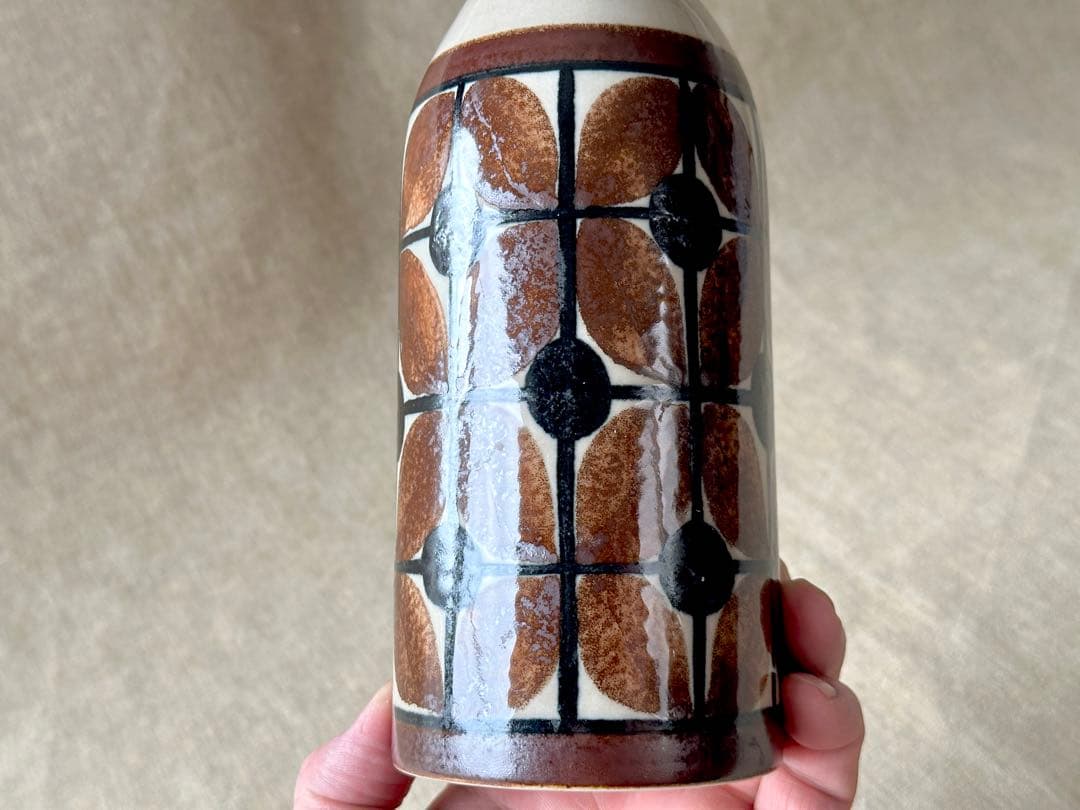 ARABIA vintage HLA フラワーベース(葉模様)