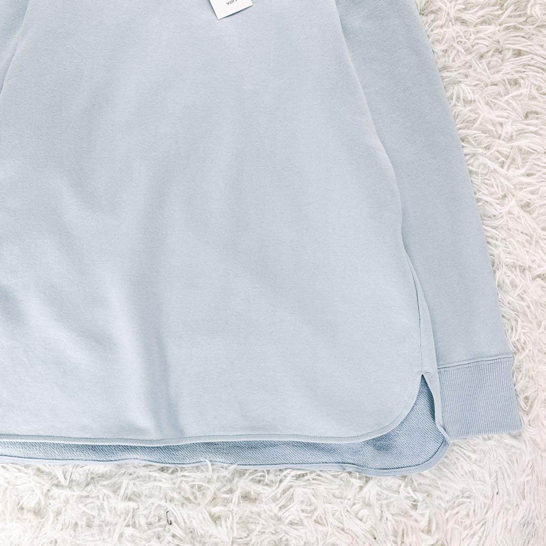 新品タグ付き◆yori ベーシック裏毛ヘムラウンドTee