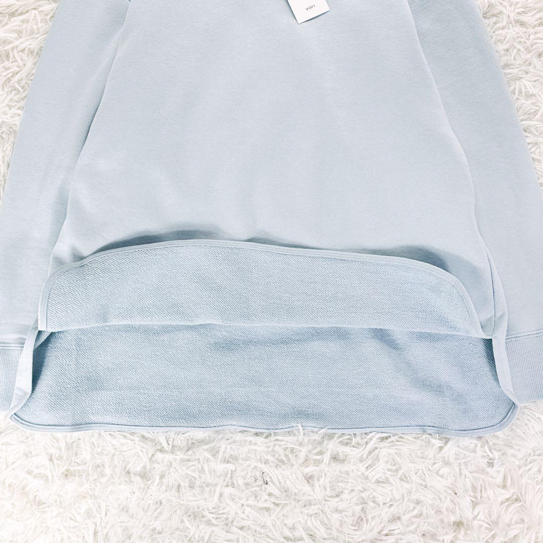 新品タグ付き◆yori ベーシック裏毛ヘムラウンドTee