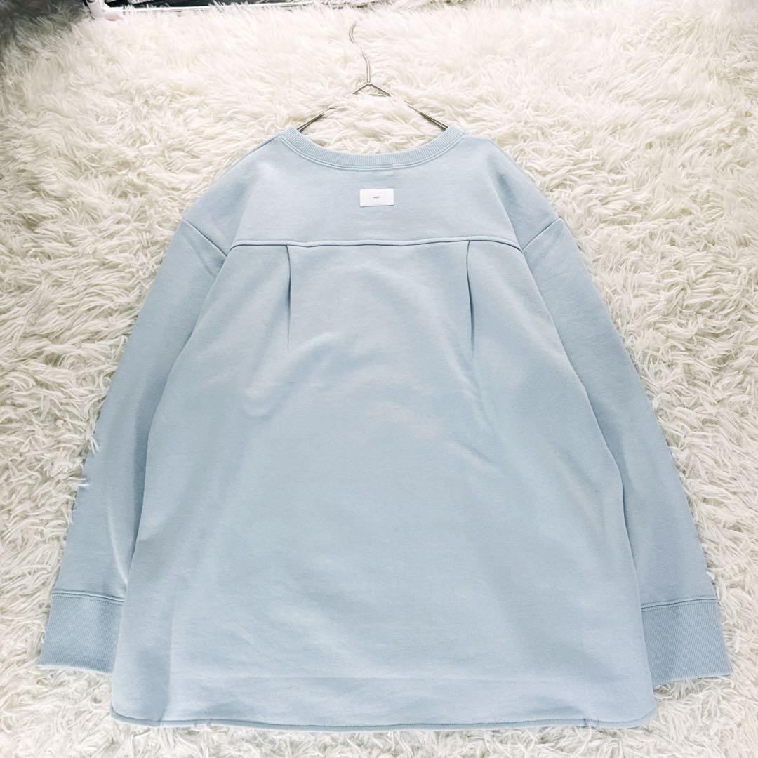 新品タグ付き◆yori ベーシック裏毛ヘムラウンドTee