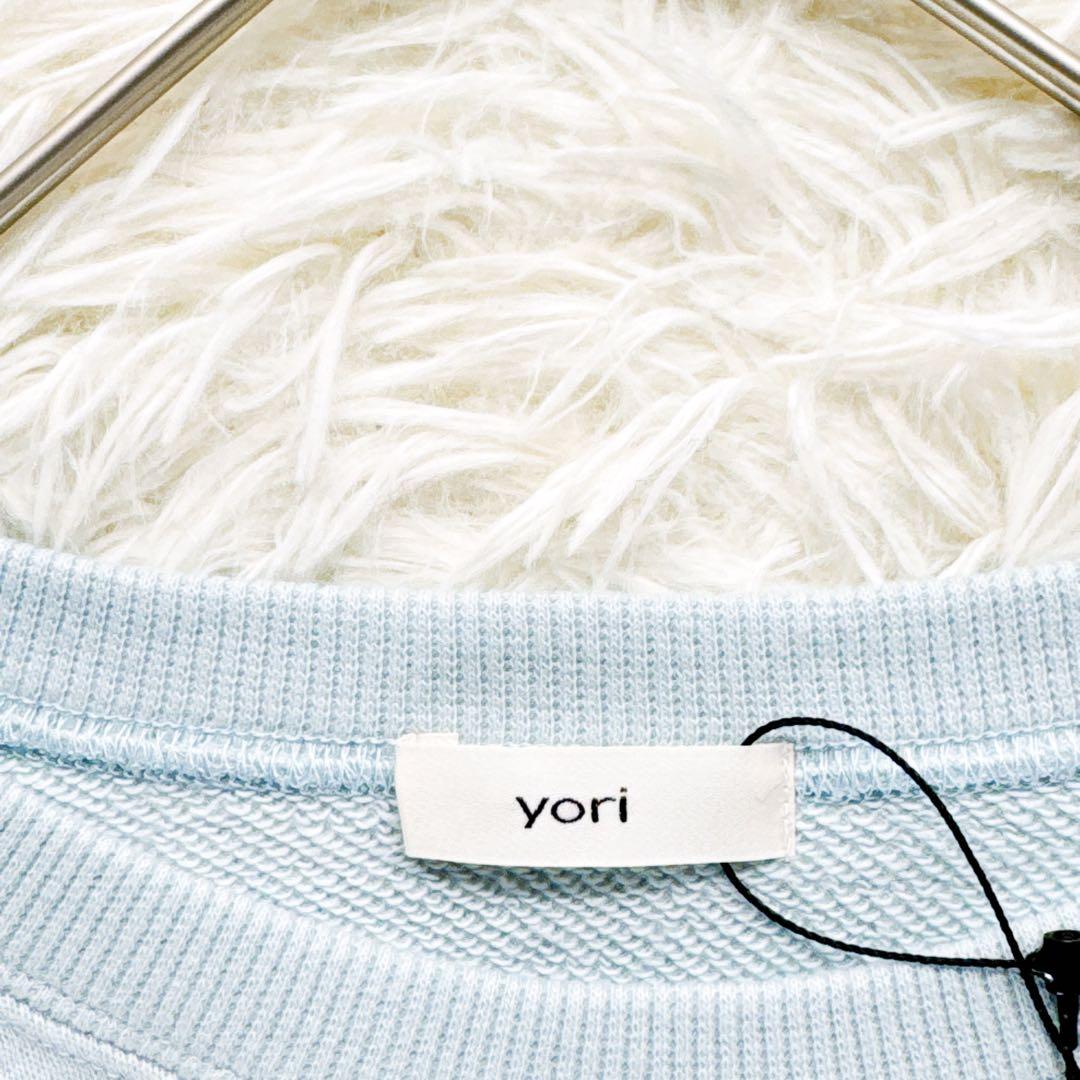 新品タグ付き◆yori ベーシック裏毛ヘムラウンドTee