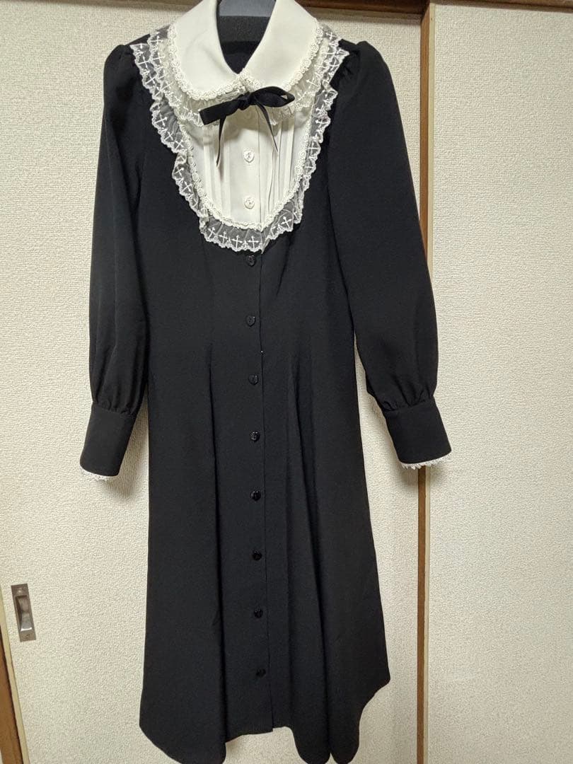 【1/25まで】丸衿ヨークピンクワンピース★Mサイズ★イノセントワールド