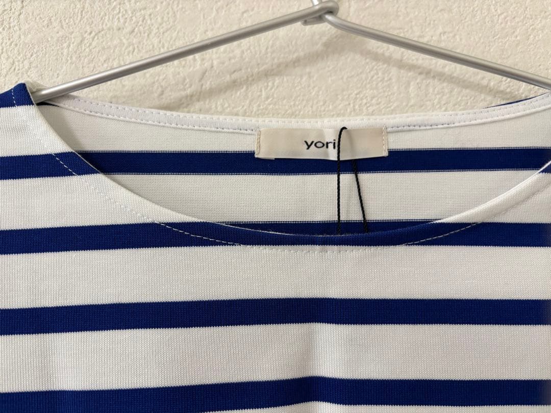 新品タグ付　ヨリyori ボーダーカットソー Tシャツ