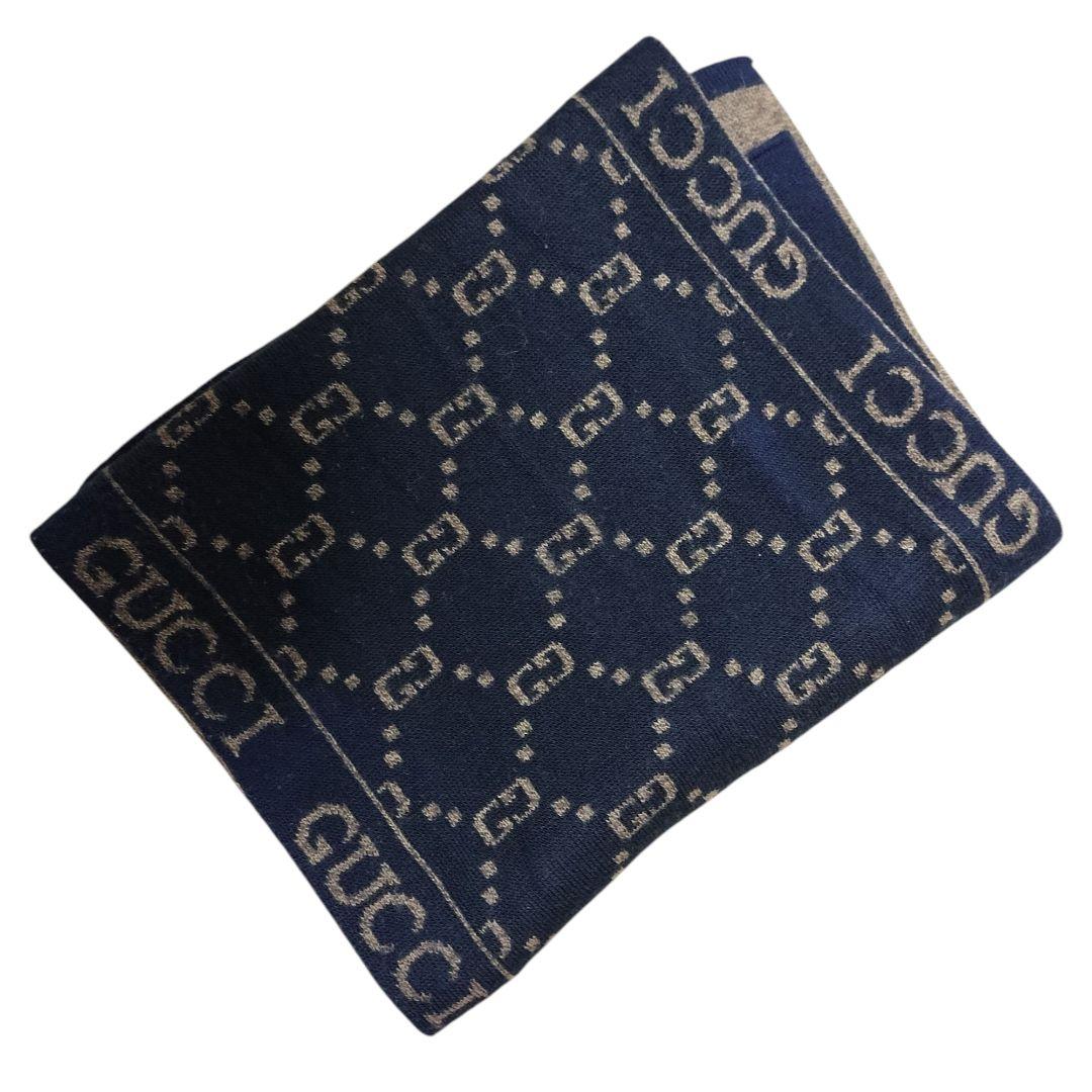 ⑫GUCCI リバーシブルマフラー