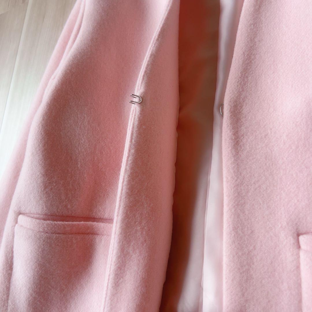 25AW＊極美品 ROUGE VIF ノーカラー Vネック ウールコート 36