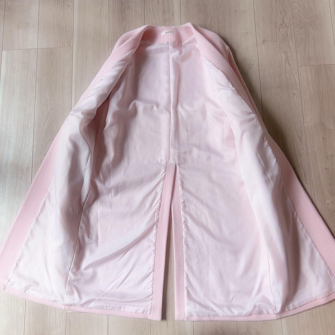 25AW＊極美品 ROUGE VIF ノーカラー Vネック ウールコート 36