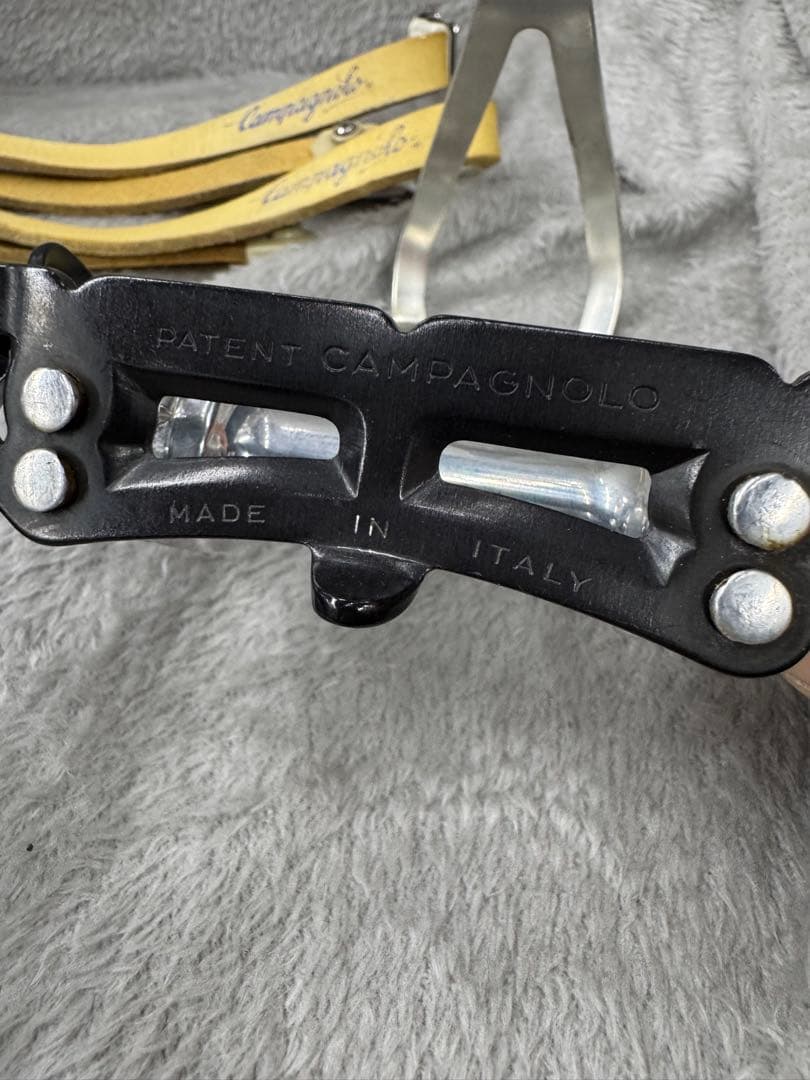 Campagnolo カンパニョーロ トゥークリップ付きペダル　ストラップ付属