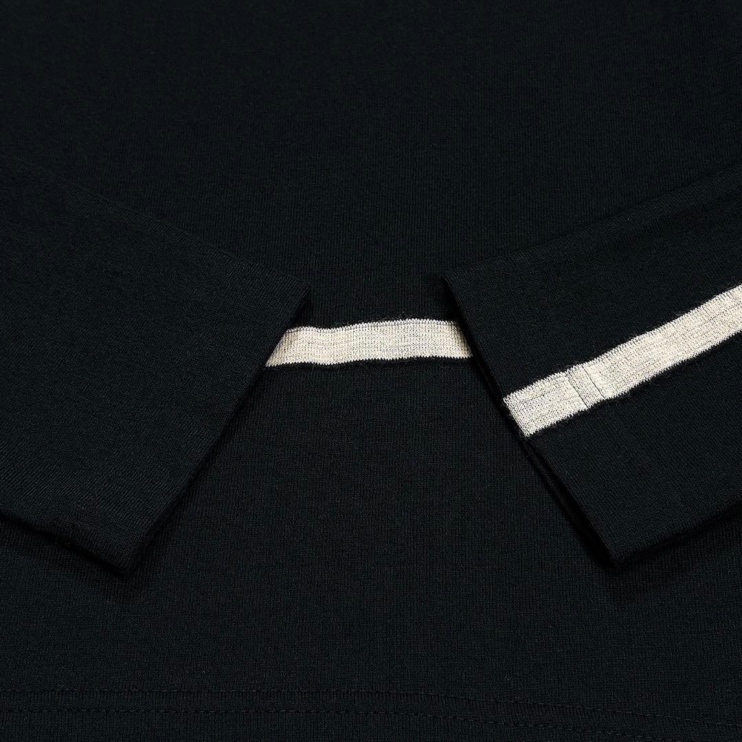 凡　センソユニコ　カットソー　コットン　ウール混　変形　刺繍　フレア　ワイド