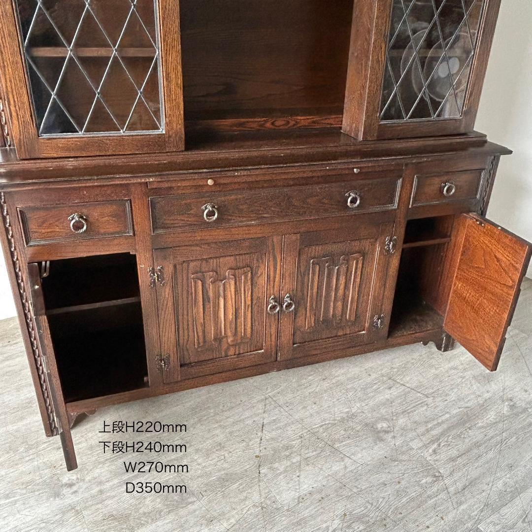 イギリス アンティーク　家具 ドレッサー カップボード ビンテージ 495A