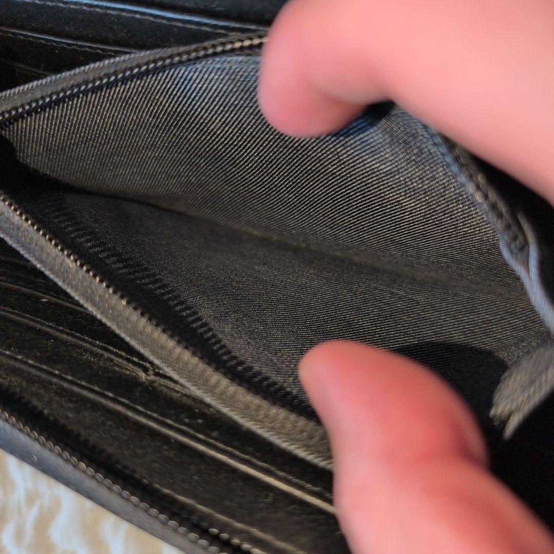 DIESEL　ディーゼル　長財布　デニム地　ブルー　ラウンドジップ　パッチワーク