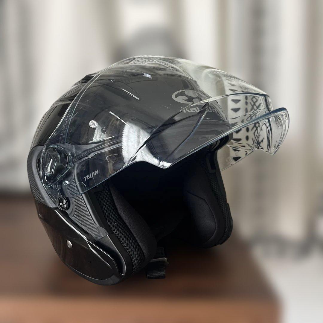 揚げ Kabuto Exceed 2 ブラック ジェットヘルメット