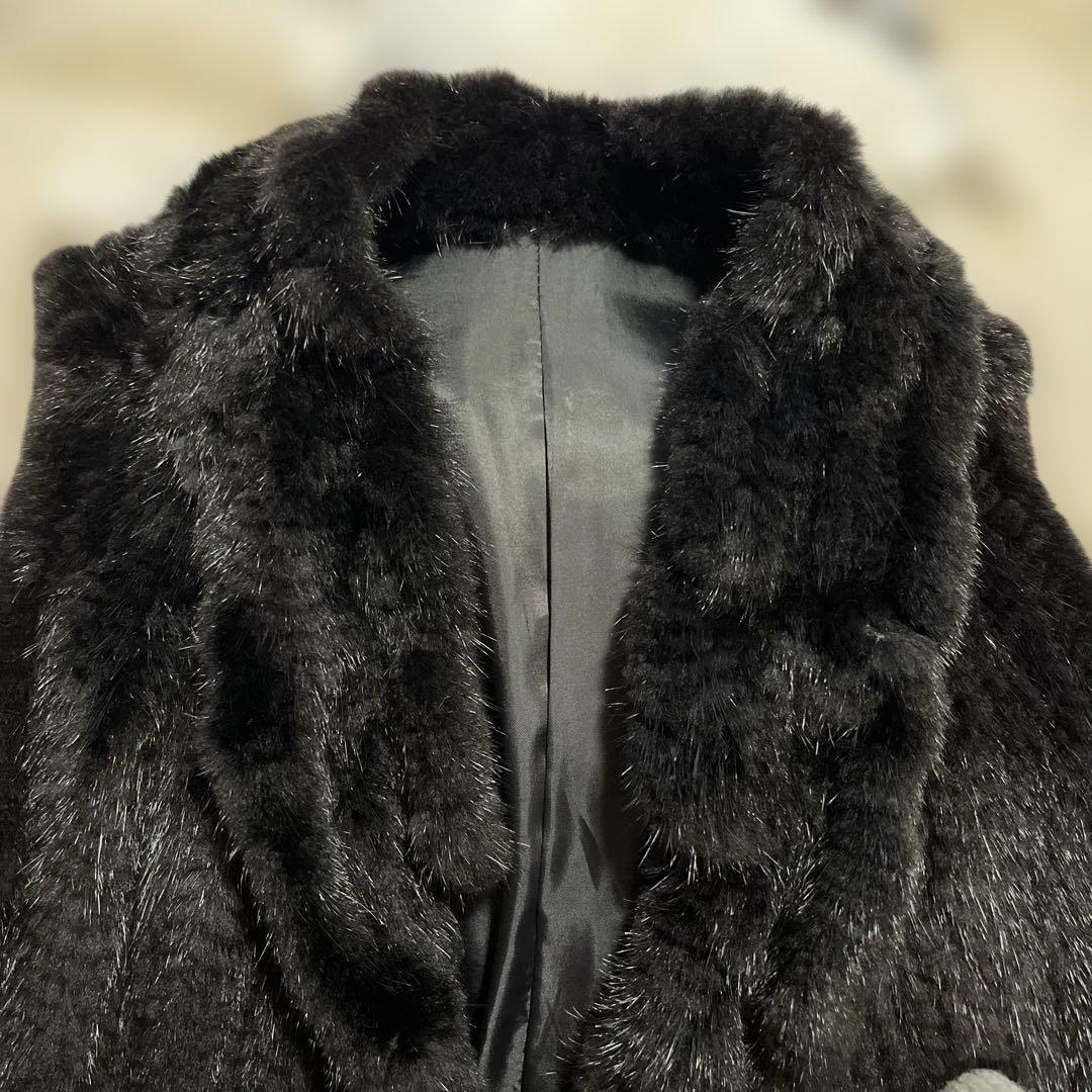 ミンクベスト黒