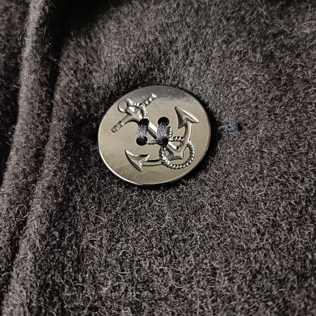 ショット　ピーコート　黒 ウール シングル 42 メンズ　美品　米国製