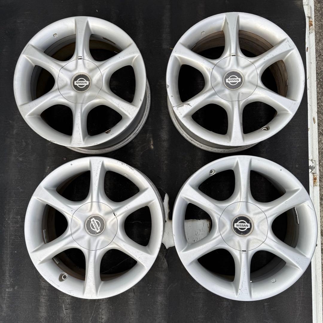 日産 ER34 スカイライン 純正ホイール 17インチ 7.5J 4本