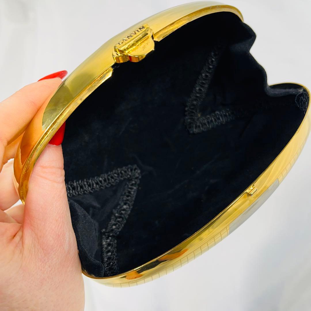 LANVIN ゴールド パーティーバッグ ドレスアップ　ディナー　クラッチバッグ