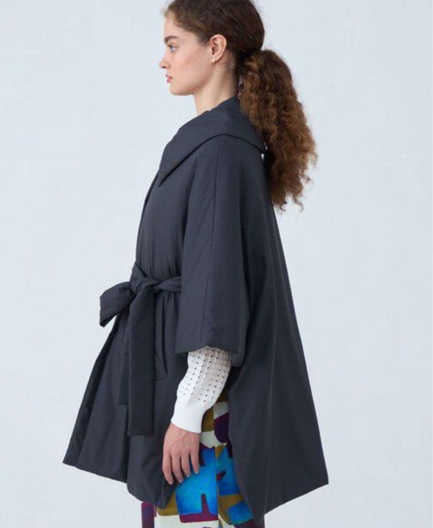 ★TOMORROWLAND ★パデットツイル ベルテッドポンチョ　ベージュ