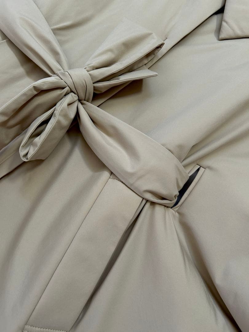 ★TOMORROWLAND ★パデットツイル ベルテッドポンチョ　ベージュ