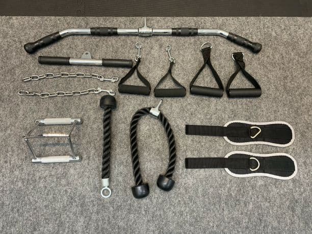 大型多機能ワイヤートレーニングマシン&アタッチメントセット