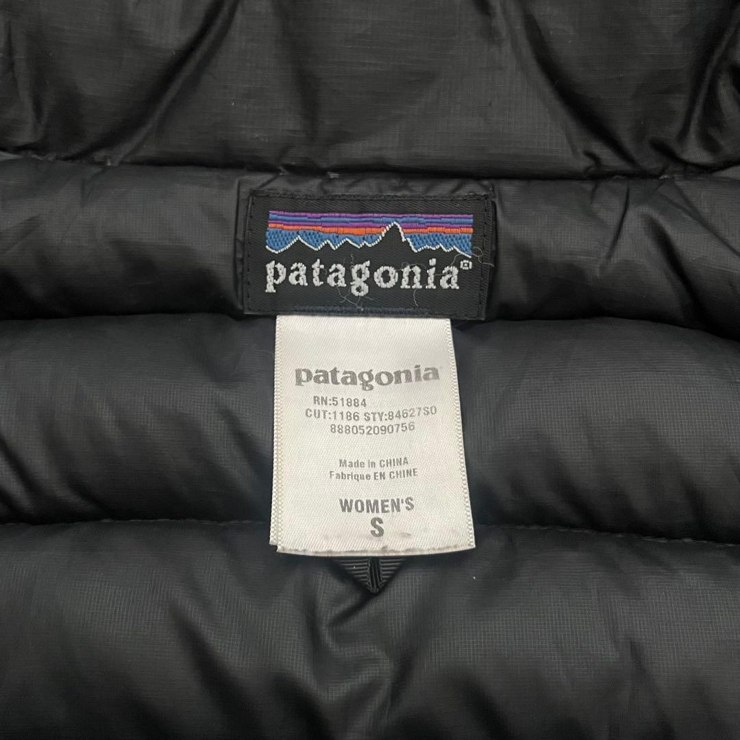 patagonia パタゴニア ダウンベスト ブラック 黒 レディース S
