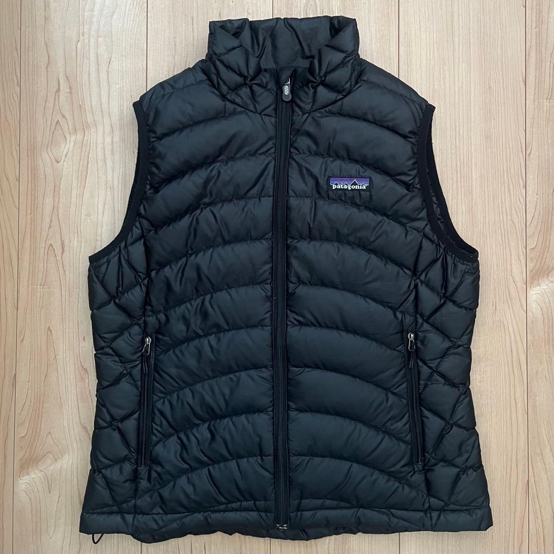 patagonia パタゴニア ダウンベスト ブラック 黒 レディース S