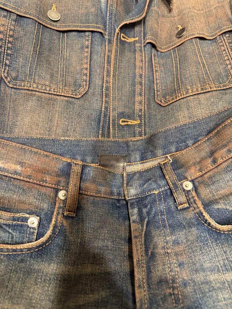 dior homme 05aw 赤錆　デニムジャケット　エディ