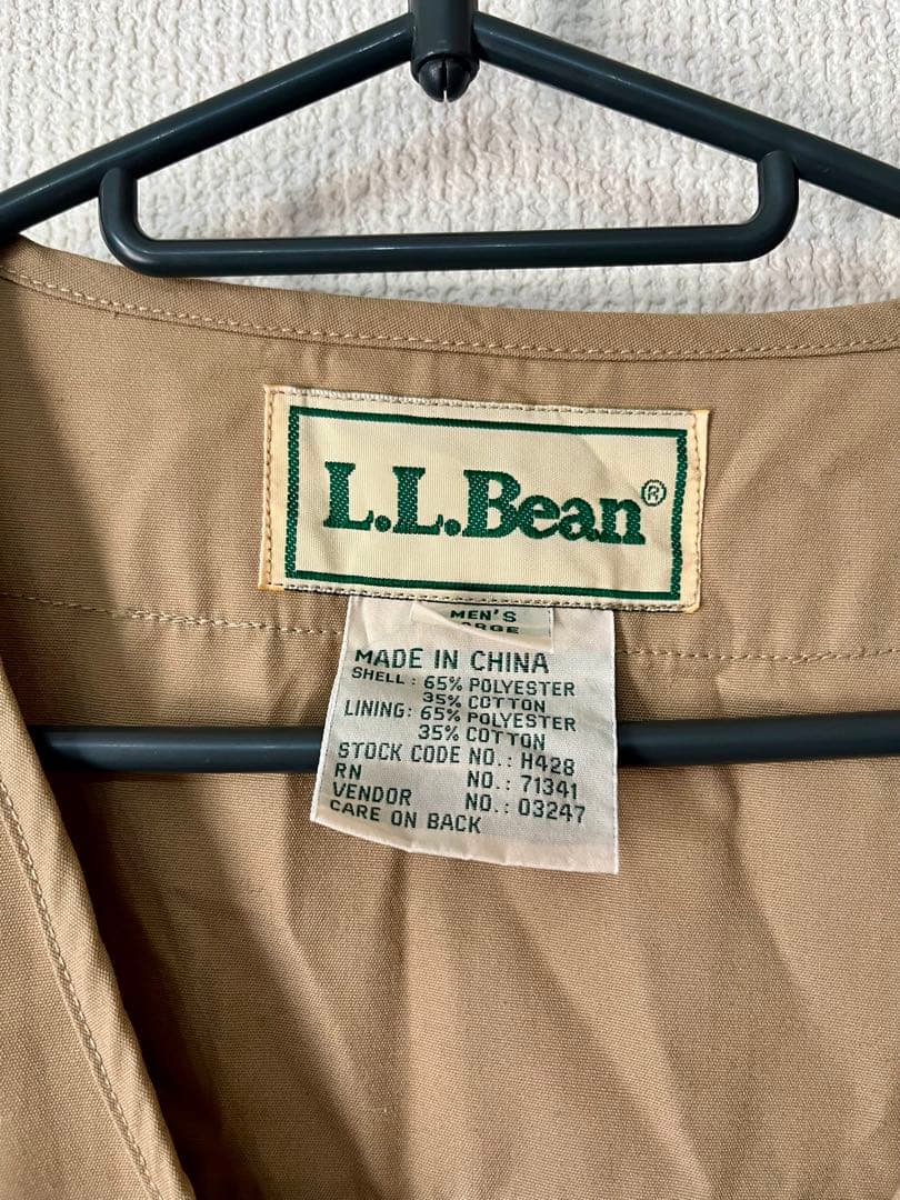 L.L.Bean フィッシングベスト 多ポケット アウトドア ベージュ
