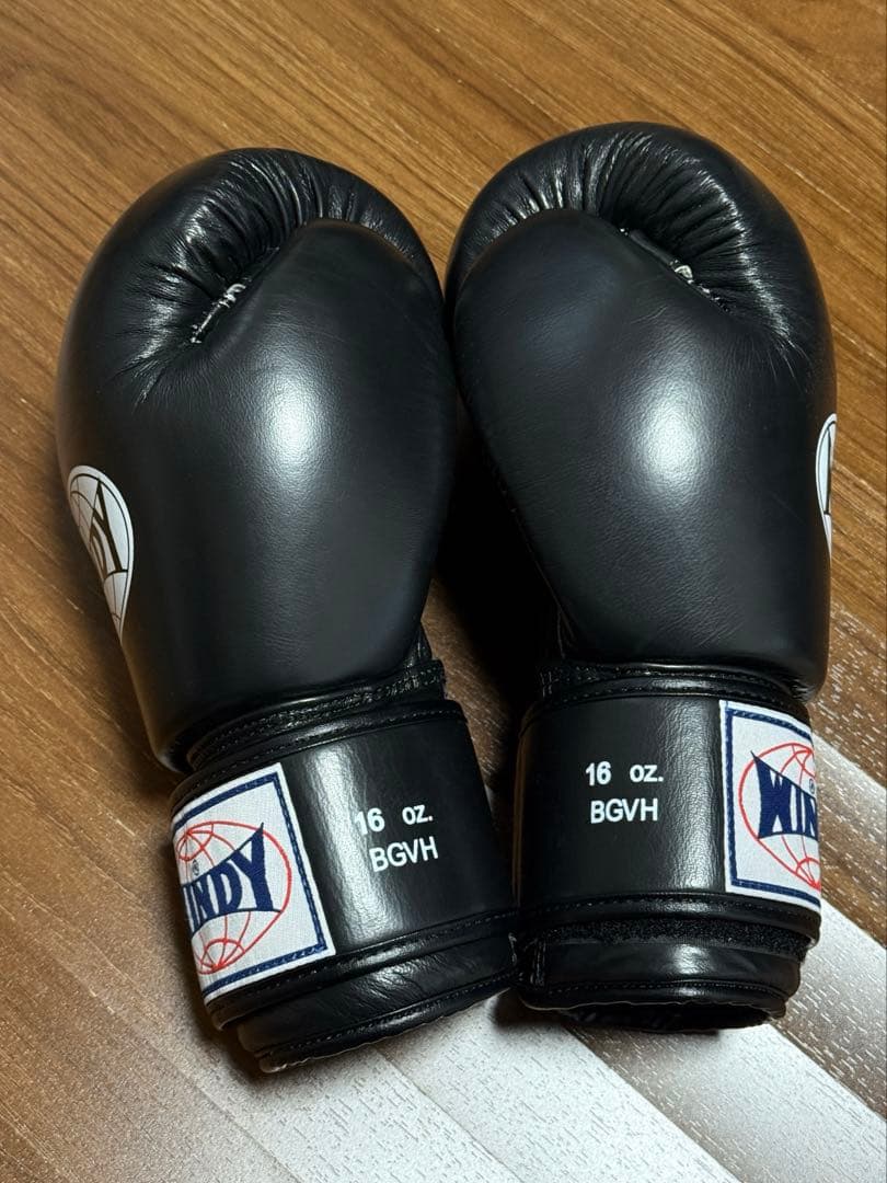 Windy ボクシンググローブ 黒 16oz 16オンス