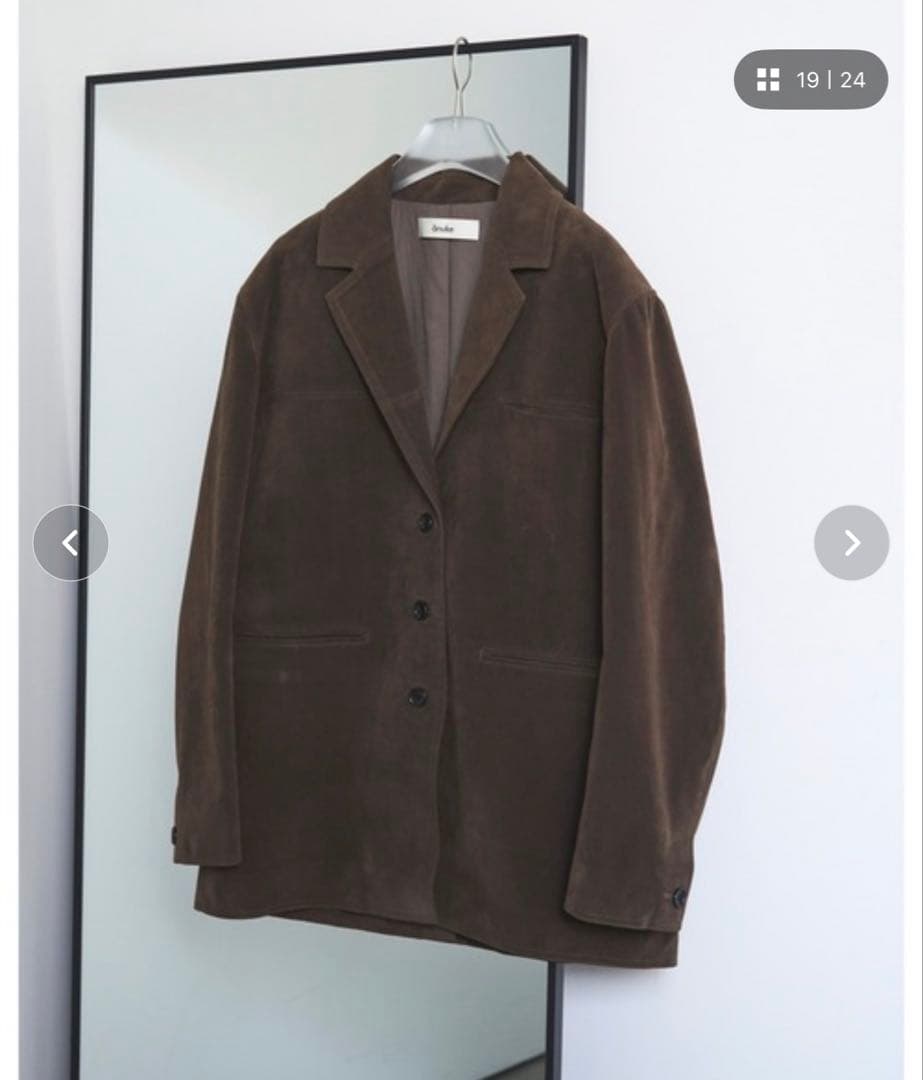 anuke Eco Suede Jacket アヌーク　エコスエードジャケット