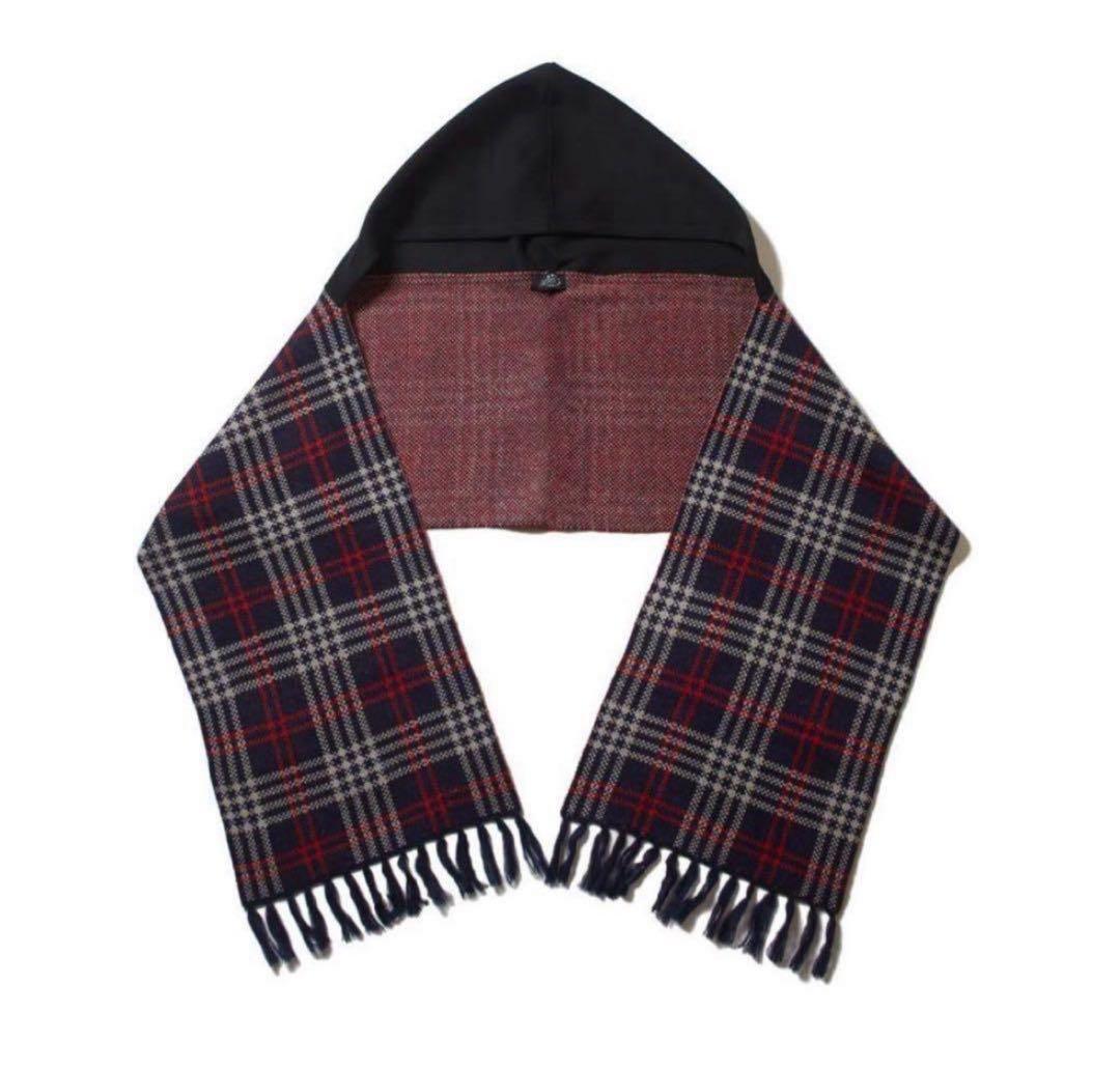 afb マフラー チェック柄フード付きマフラー