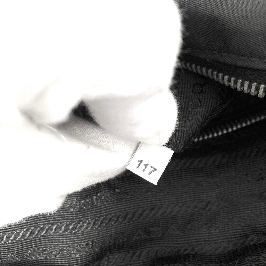 良品　PRADA プラダ　ショルダーバッグ　ナイロン　トートバッグ　ブラック　黒