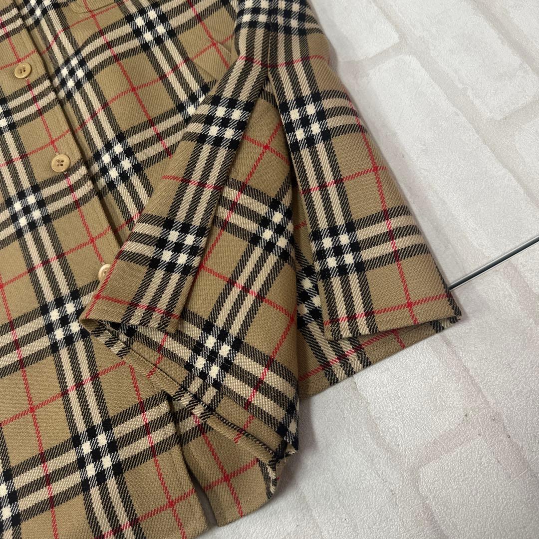 値下げ バーバリー Burberry ノバチェック ウール カシミヤ シャツJK