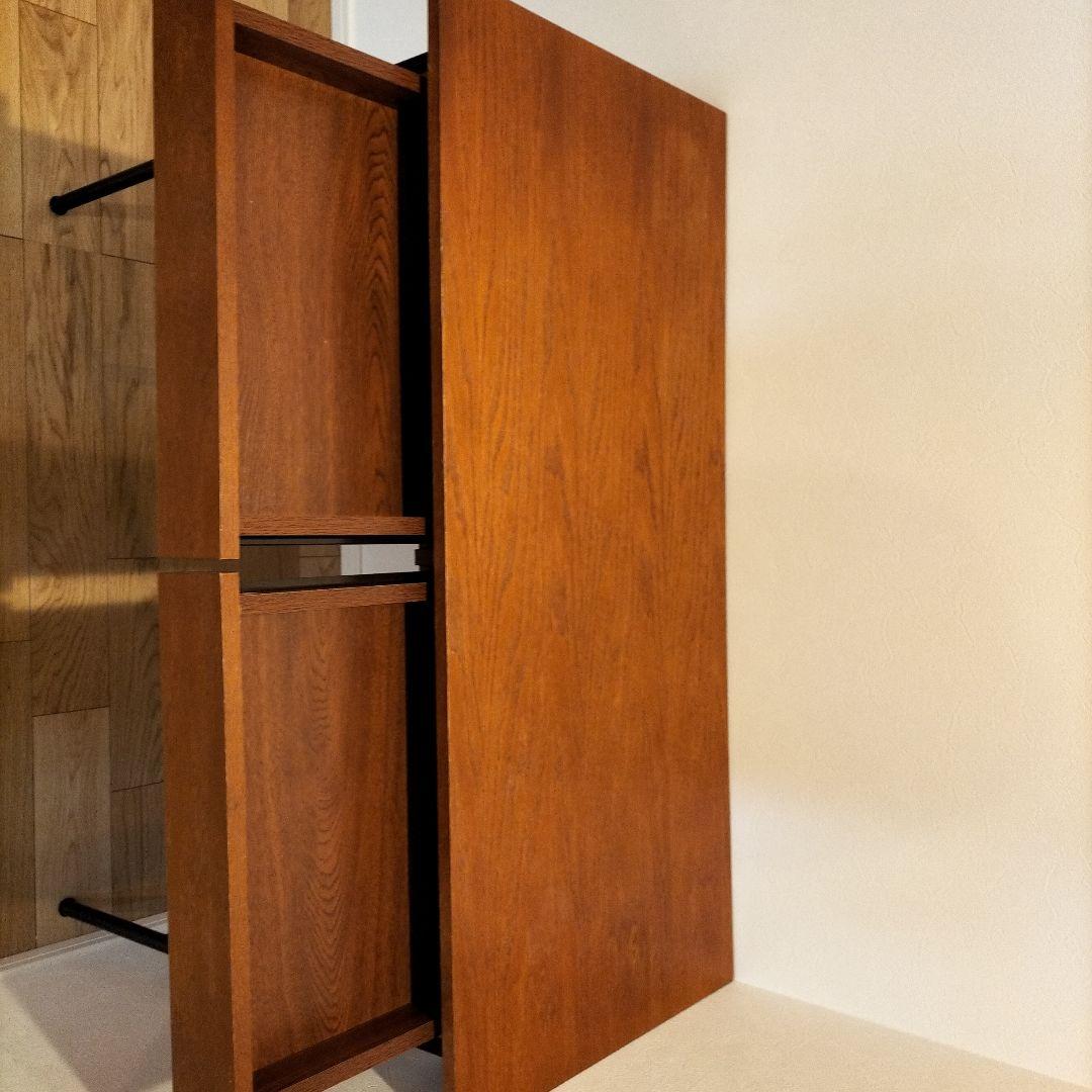 ニコアンド　ブラウン 引き出し付きデスク