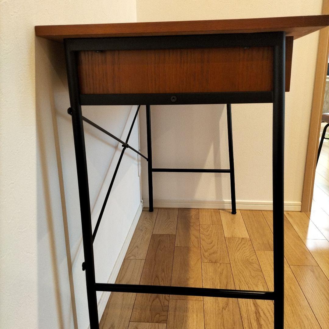 ニコアンド　ブラウン 引き出し付きデスク