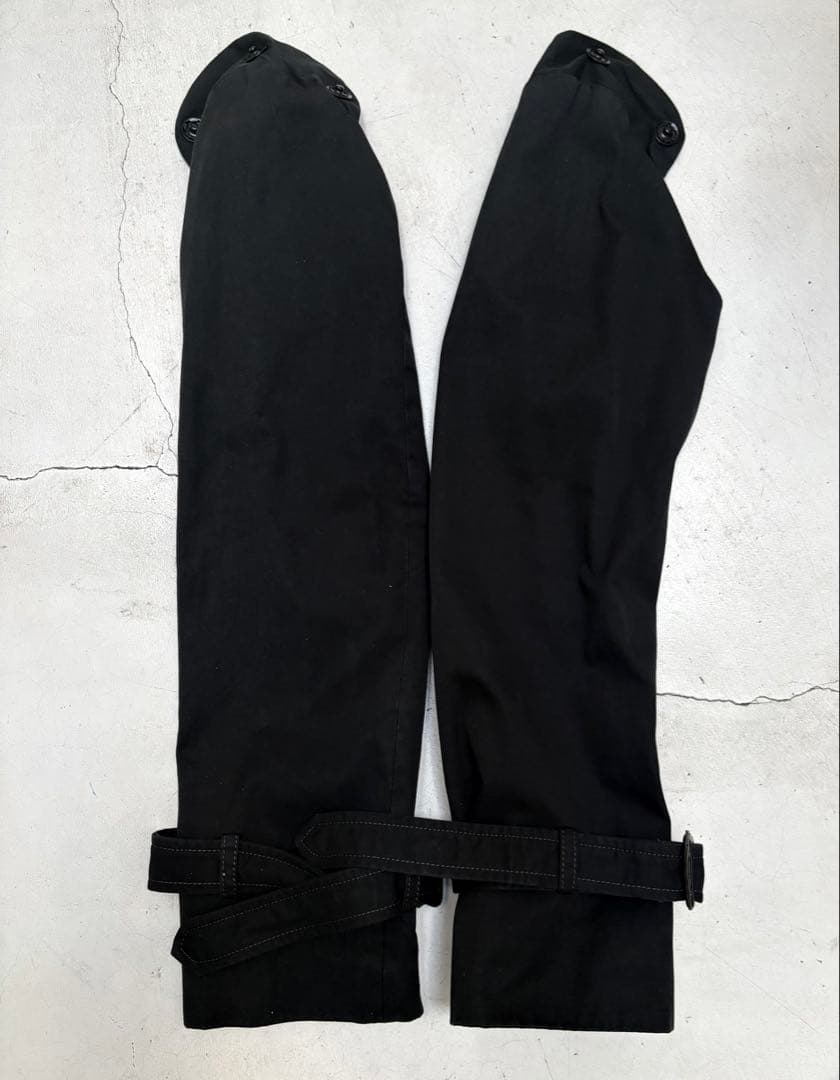 マルタンマルジェラ　本人期　トレンチコート　ブラック　袖取り外し　イタリア製