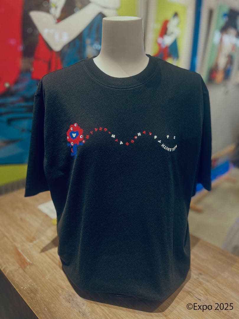 【新品】Paul Smith×ミャクミャク　Tシャツ　黒　Ｍサイズ（限定品）