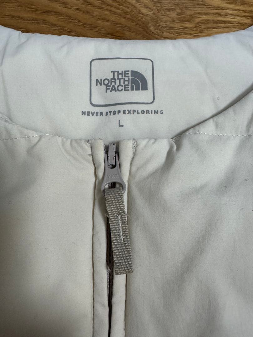 ノースフェイス ダウン ベスト L レディース 白