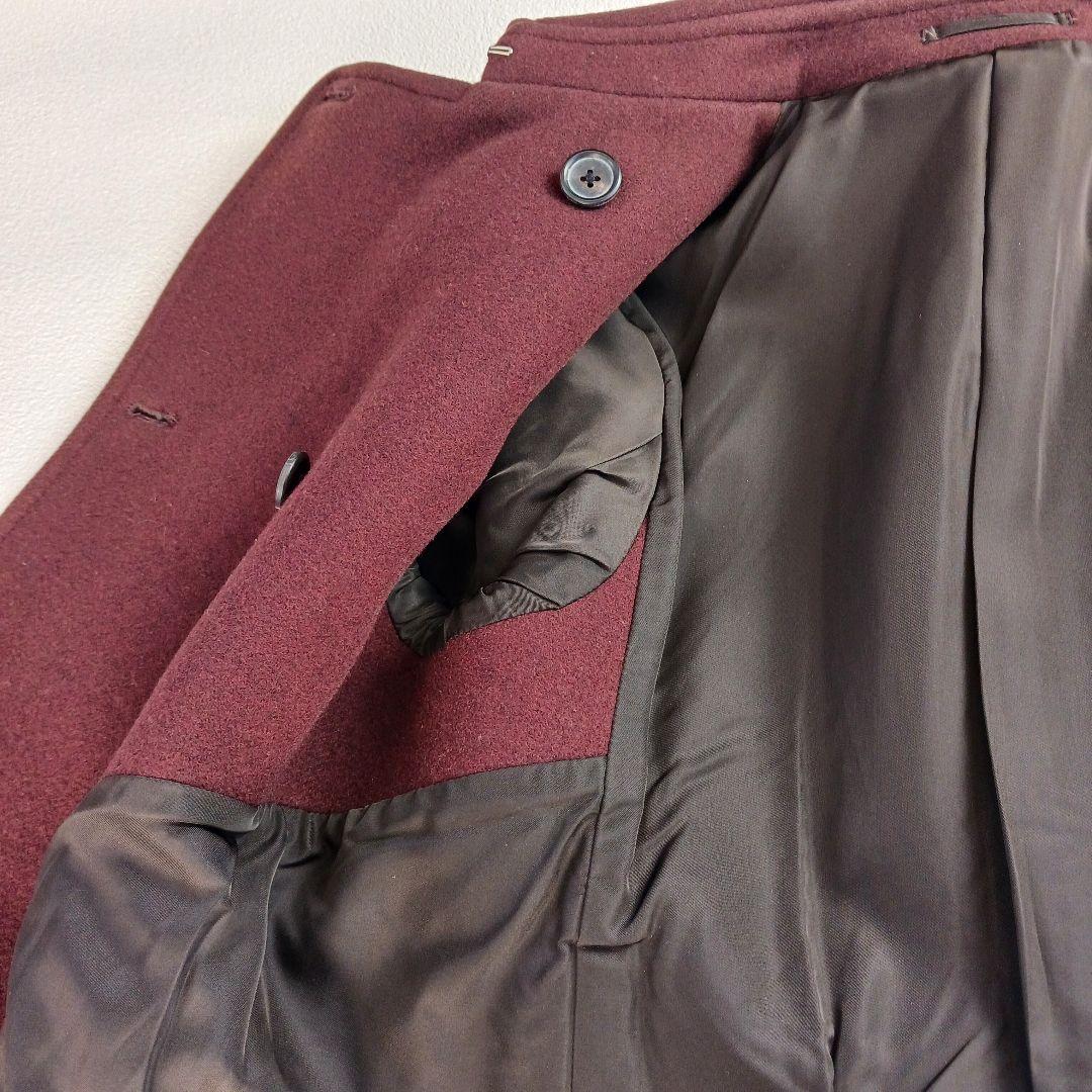 極美品♬　マーガレットハウエル　ウールコート　Pコート　ブラウン　サイズⅡ
