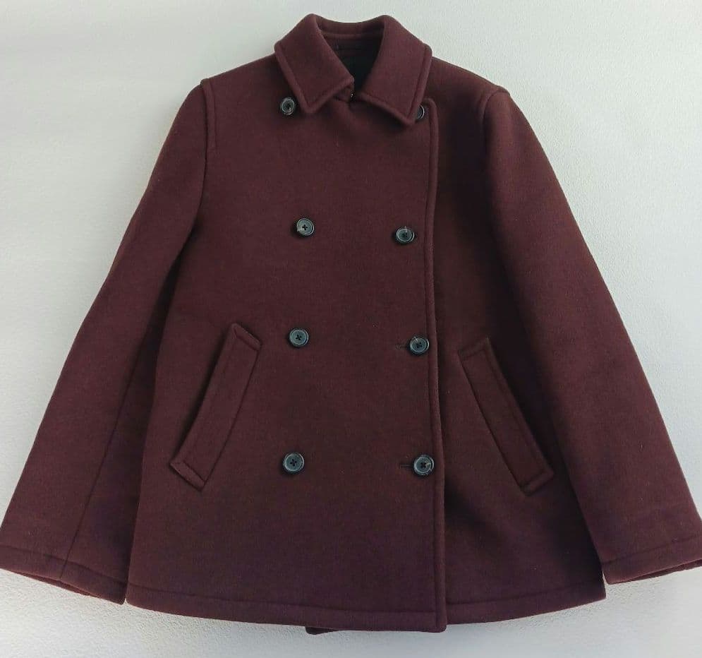 極美品♬　マーガレットハウエル　ウールコート　Pコート　ブラウン　サイズⅡ