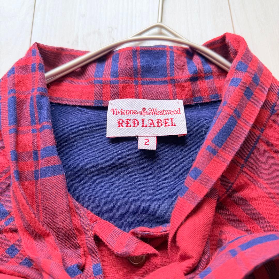 希少✨ ヴィヴィアンウエストウッド　ボウタイカットソー タータンチェック　オーブ