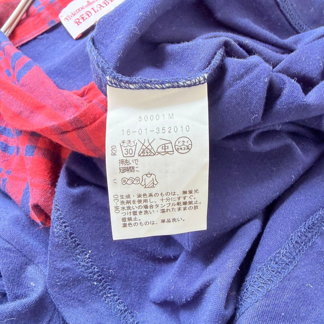 希少✨ ヴィヴィアンウエストウッド　ボウタイカットソー タータンチェック　オーブ