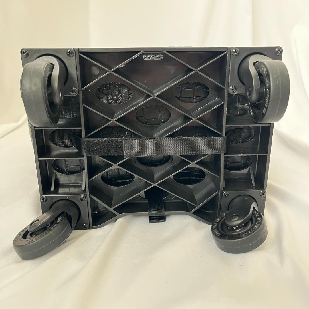 美品 スワニー キャリーケース クロコ型押し 2way お買い物 ブラック