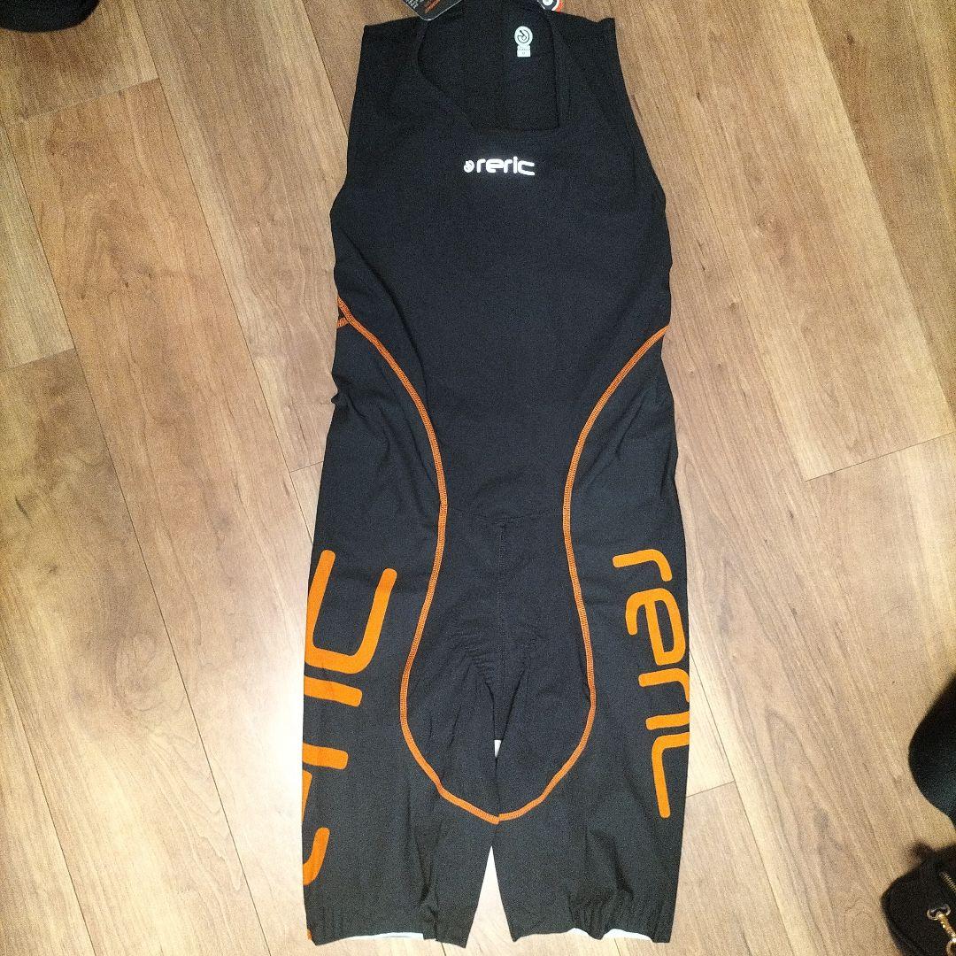 新品 メンズM レリック RERIC トライアスロン レース スーツ 黒オレンジ
