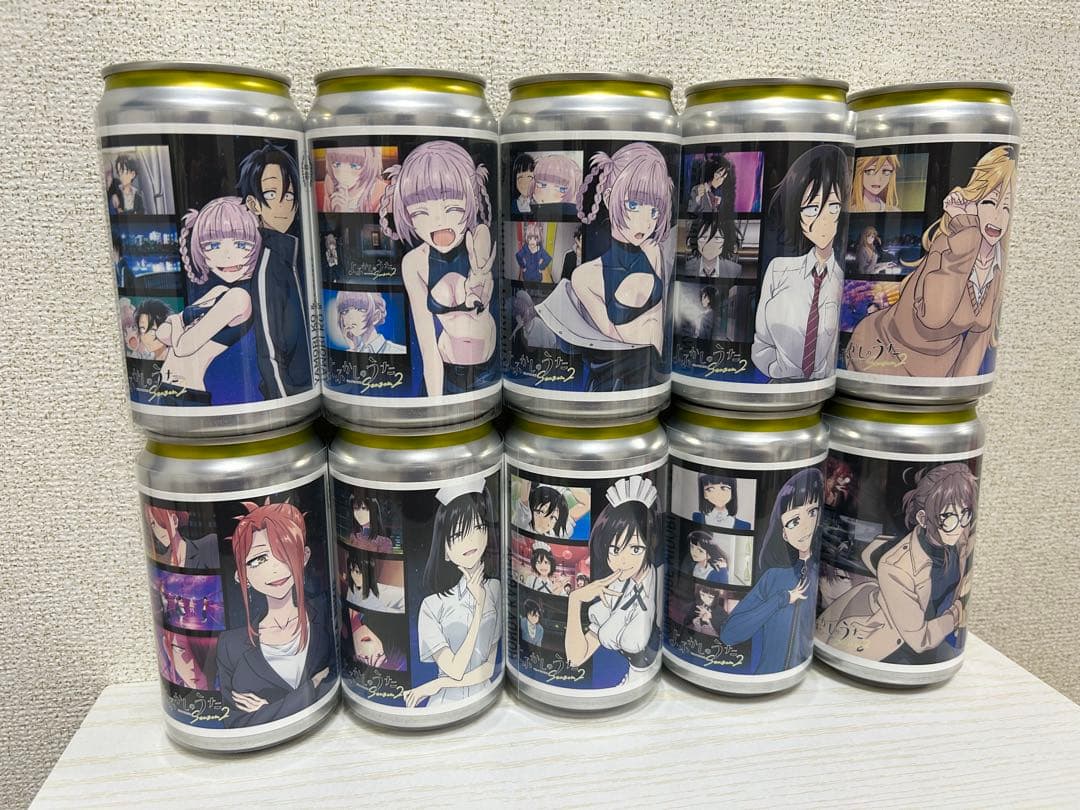 よふかしのうた 自販機 ラベル缶 ステッカー コンプリート 10本 セット