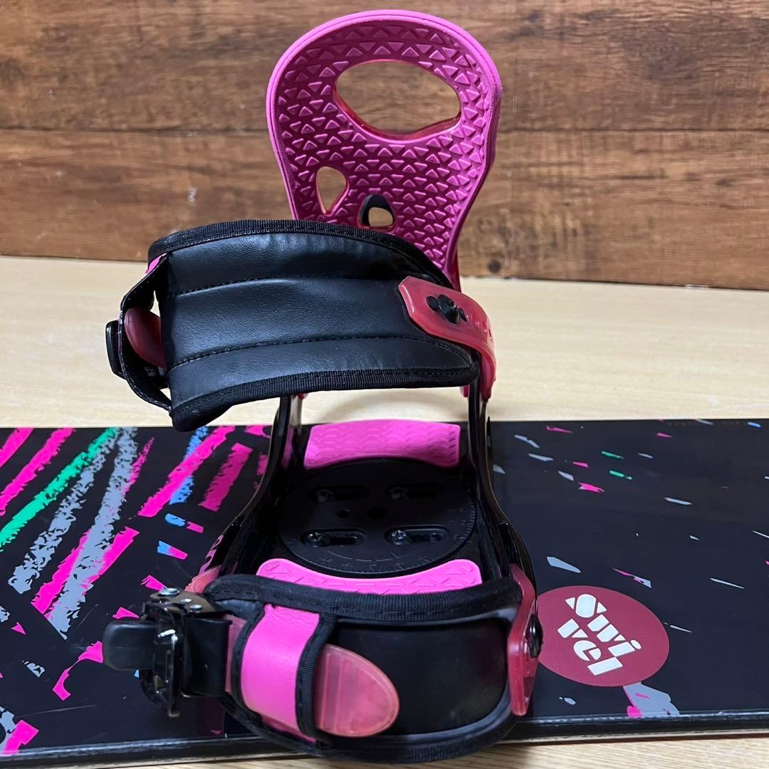 SWIVEL　RIDE レディース スノーボード3点セット　142cm かわいい