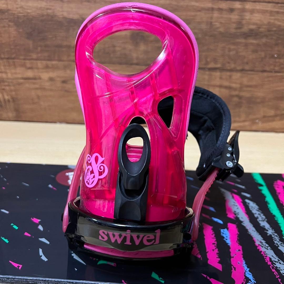 SWIVEL　RIDE レディース スノーボード3点セット　142cm かわいい