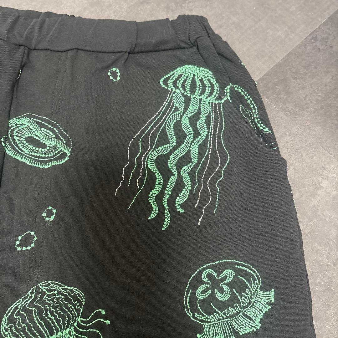 未使用品 marblesud パンツ　刺繍　クラゲ
