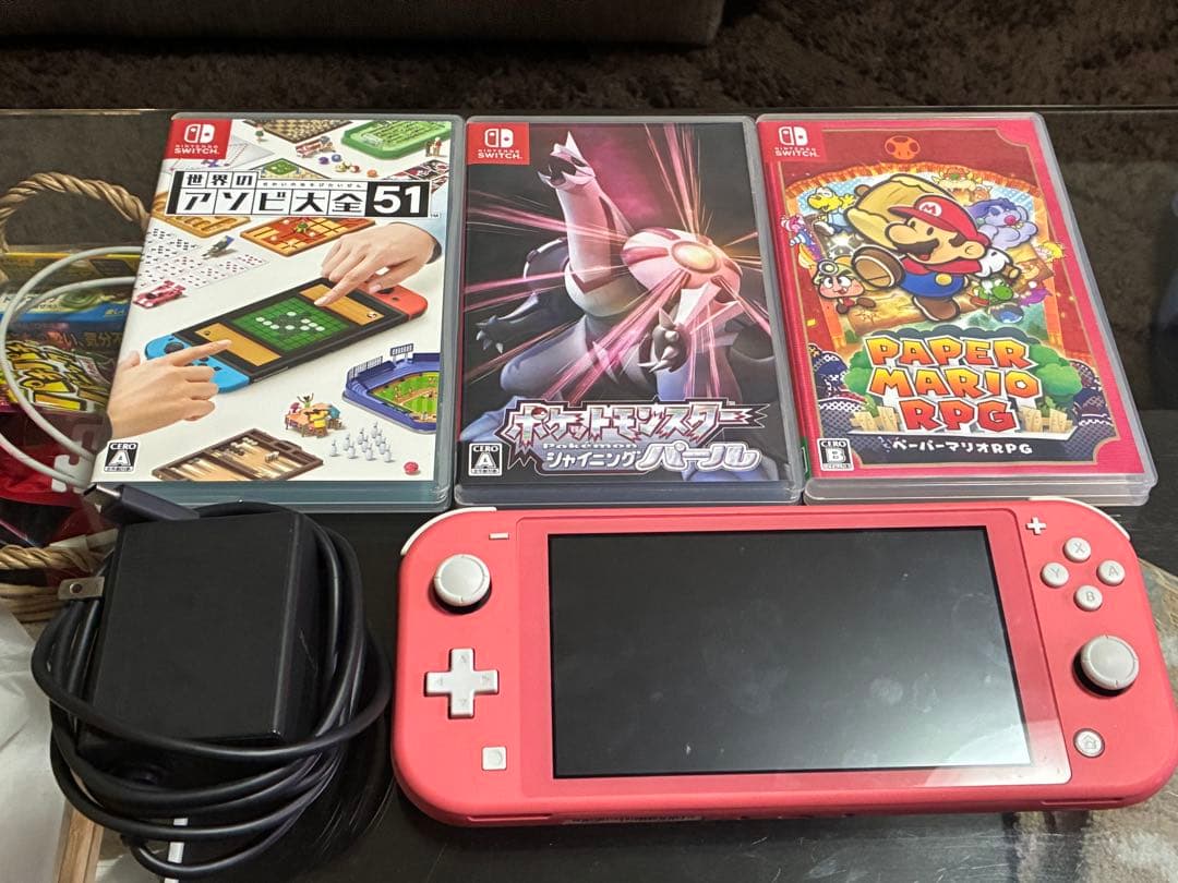 Nintendo Switch Lite ピンク 本体+ゲーム3本セット