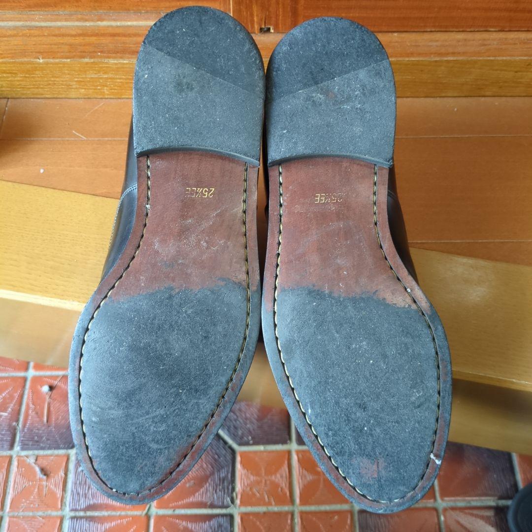 REGAL ブラックレザー キャップトゥ ドレスシューズ フォーマル25.5EE